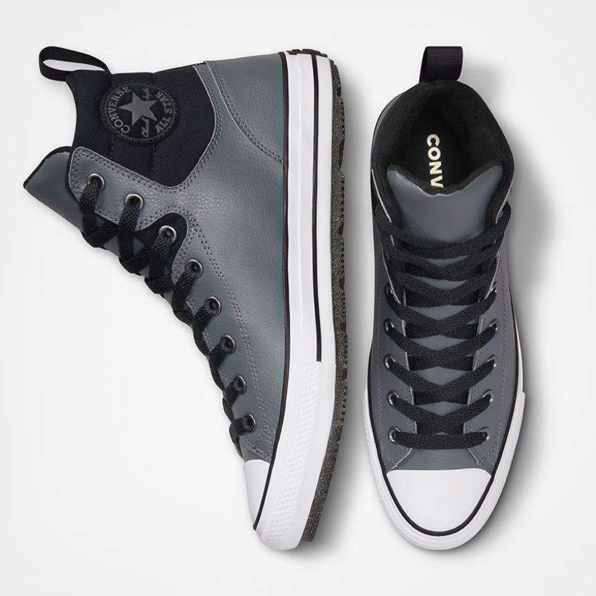 Dámské Zimní Boty Converse Chuck Taylor All Star Berkshire Vody Resistant Vysoké Šedé Černé | CZ OHMX56